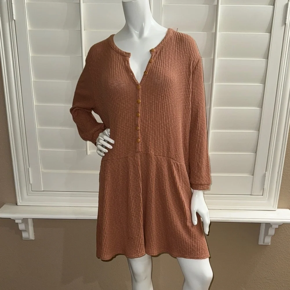 FP Beach Free People Blossom Button-Up T-Shirt Dress